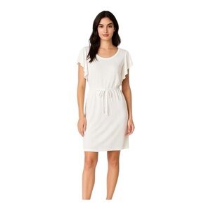 NWT Z Supply Capri Ruffle Dress White- Medium and Large